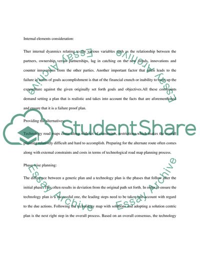 The Concepts Behind Creating and Delivering a Technology Roadmap