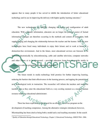 Technological Awareness of Teachers