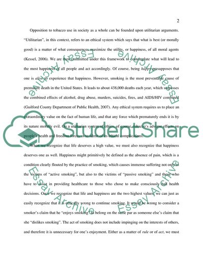 Is Ban on Sale of Tobacco Products Justified