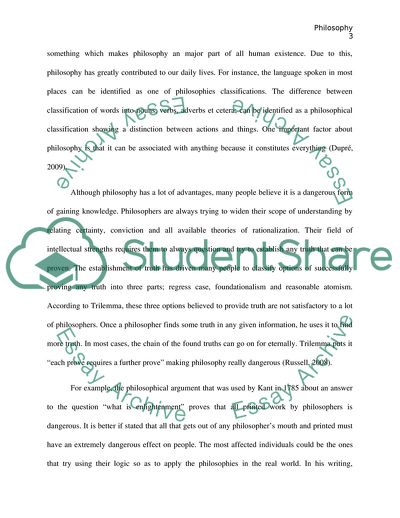 Why Philosophy is Dangerous