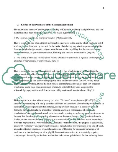 Keynes and the Principles of Effective Demand