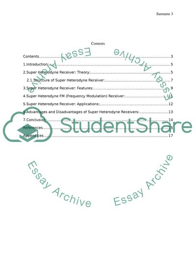 Super Heterodyne Receiver