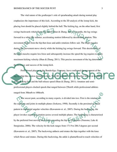 Biomechanics of Soccer Punt