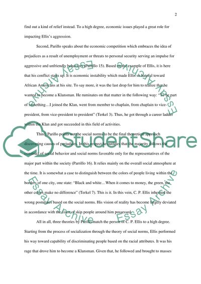 C. P. Ellis: A Man Lost in the Realm of Misconception and Mismatch