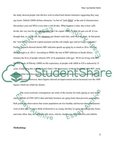 The Ageing population