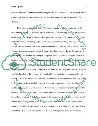 Why NOT to Vote for Mitt Romney