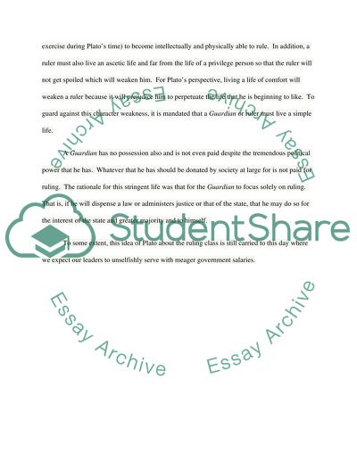 Platos detailed description