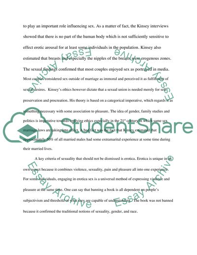 Association of Gender and Sexuality