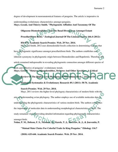 Family characteristics of Order sphenisciformes-penguins
