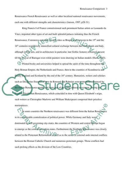 Renaissance Comparison