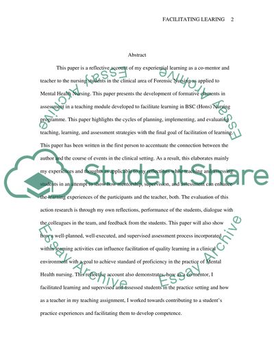 Facilitating Learning in Clinical Practice BSC Nursing