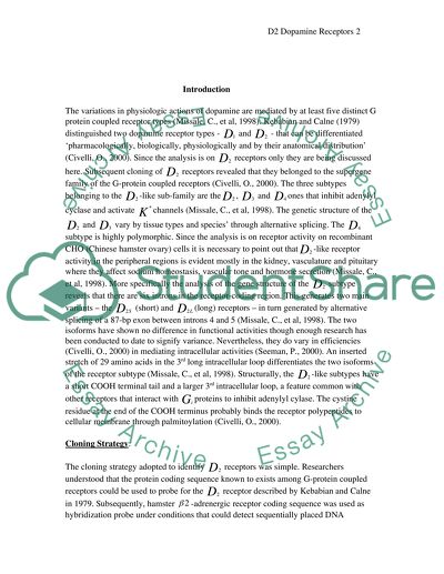 Dopamine D2 Receptor Dimer Formation