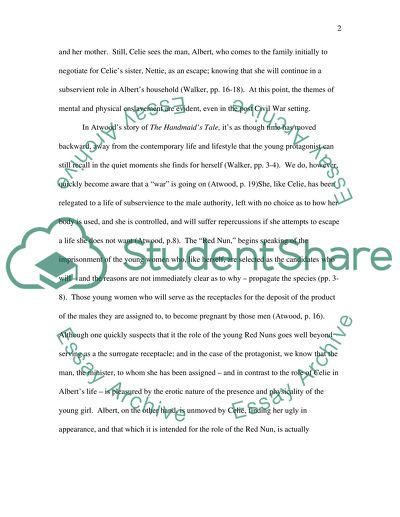 Parallels and Contrast in the Color Purple and the Handmaids Tale