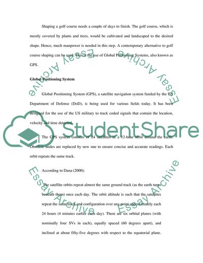 Can GPS-Guided Earthworks Construction Reduce or Eliminate Golf Course Shaper Costs