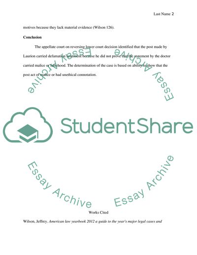 Mckee v. Laurion Case Study Analysis