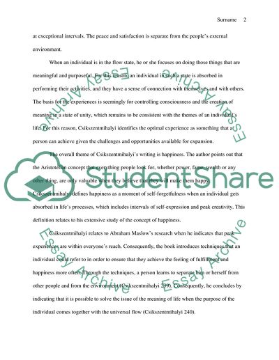 FLOW: The Psychology of Optimal Experience