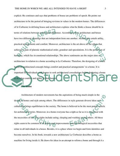 The Home in Which We Are All Intended to Have a Right