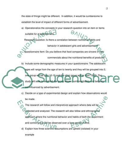 Nutritional Habits in Adolescent Girls and Advertisement