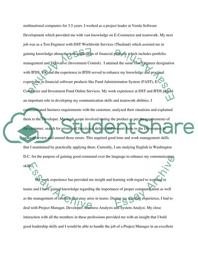 Applying for the Catholic University of America in Engineer Management Program