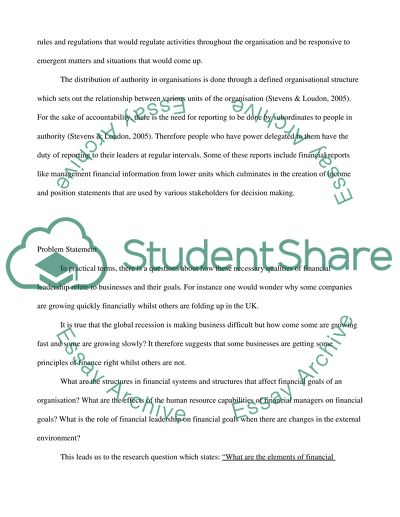 The Close Relationship Between Financial Leadership and Financial Goal Setting of Top SMEs