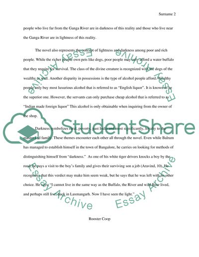 The White Tiger by aravind adiga