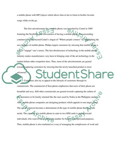 MobilephonesPrinciples of Marketing