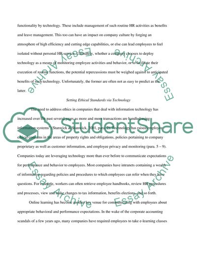 Organizational Philosophies and Technology Paper