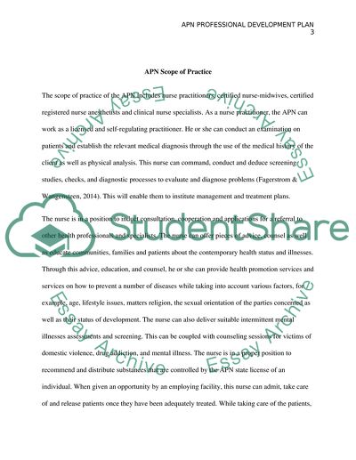 personal and professional development nursing essay