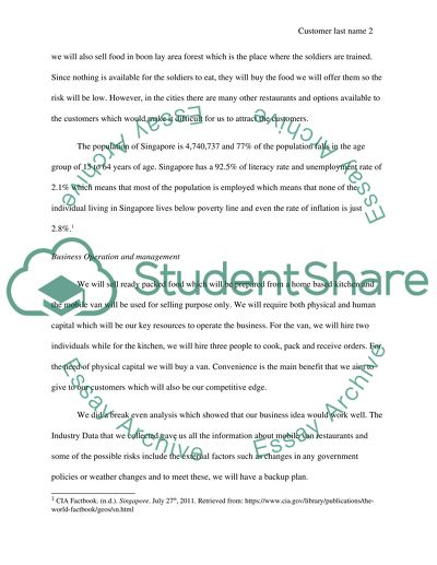 Mobile Van Restaurant Company