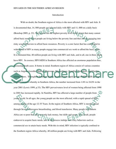 HIV and Aids in the Southern African Region