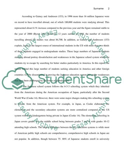 Japanese Schooling System