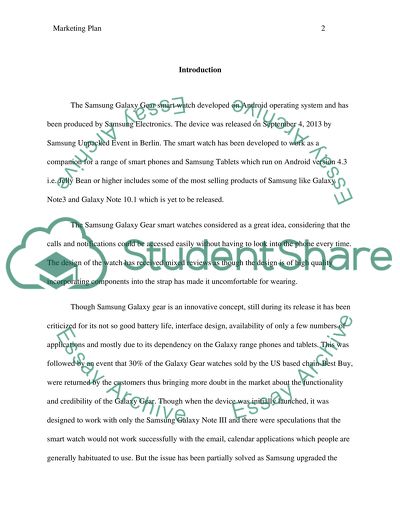 Marketing and Promotion of Samsung Galaxy Gear Smartwatch