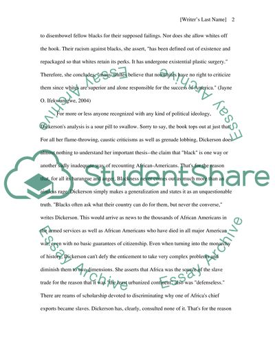 The End of Blackness by Debra J Dickson