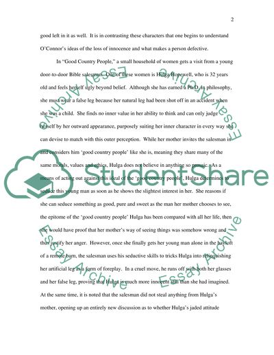 Flannery OConnors Challenged Characters