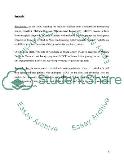 Multiple Detectors Computerized Tomography Scan
