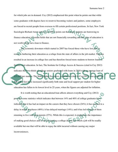 Student Loans - Debt for Life by Coy