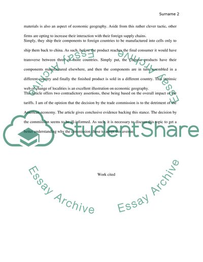 Economic Geography and International Trade