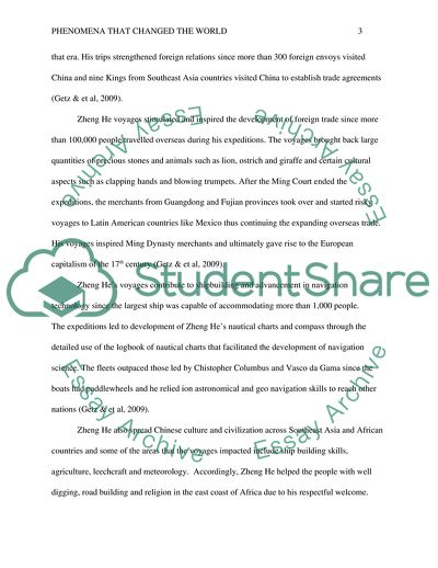 Phenomena that Changed the World