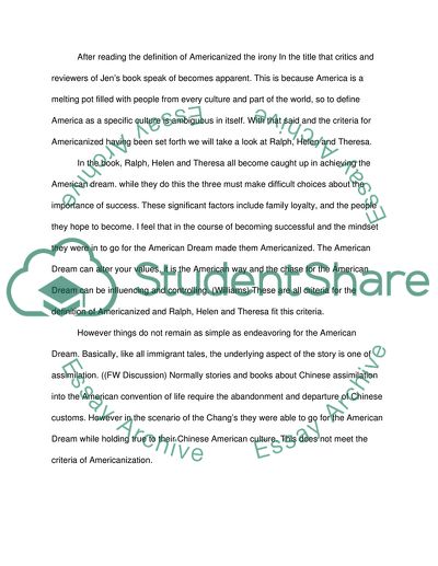 The Americans in Typical Americans