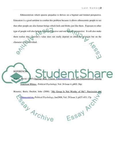Classic Ethnocentrism and Non-Ethnocentrism Among Americans