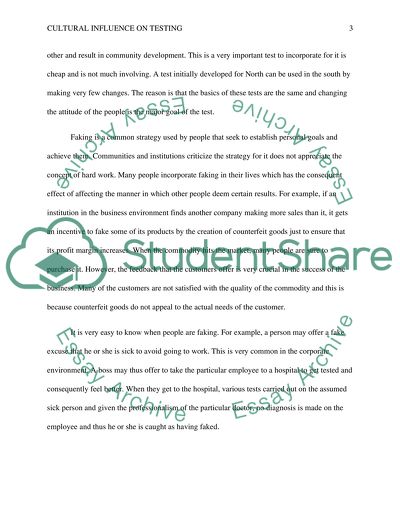 Peoples Attitude towards Testing