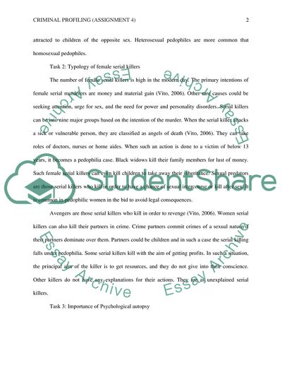 Categories of Pedophiles