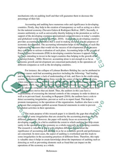 The importance of Auditing