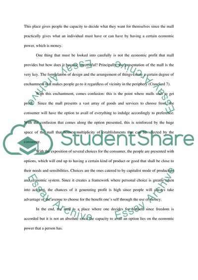 Shopping american consumerism