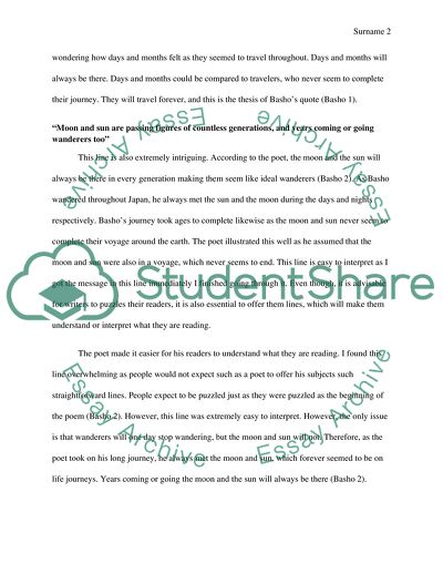 Bashos Narrow Road: Spring and Autumn Passages