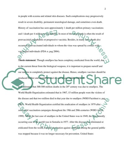 Smallpox Vaccination