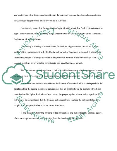 The Gist of the Declaration