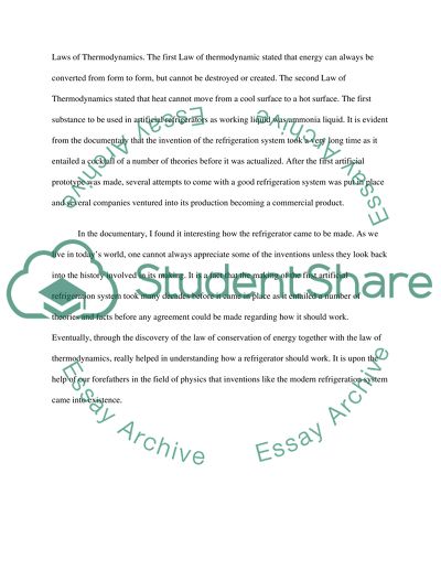 Memo about (Absolute Zero - The Conquest of Cold )