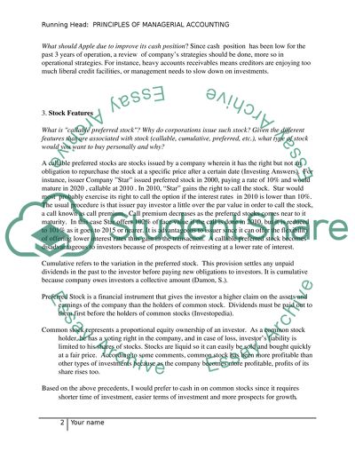 Principles of Managerial Accounting