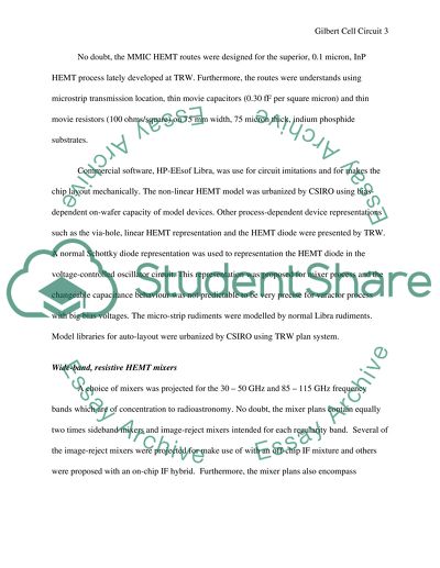 Gilbert Cell Circuit